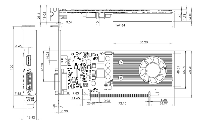 GeForce GT 1030 GPU N1030J6FL PCIe x16 General Purpose Graphics Card Industrial
